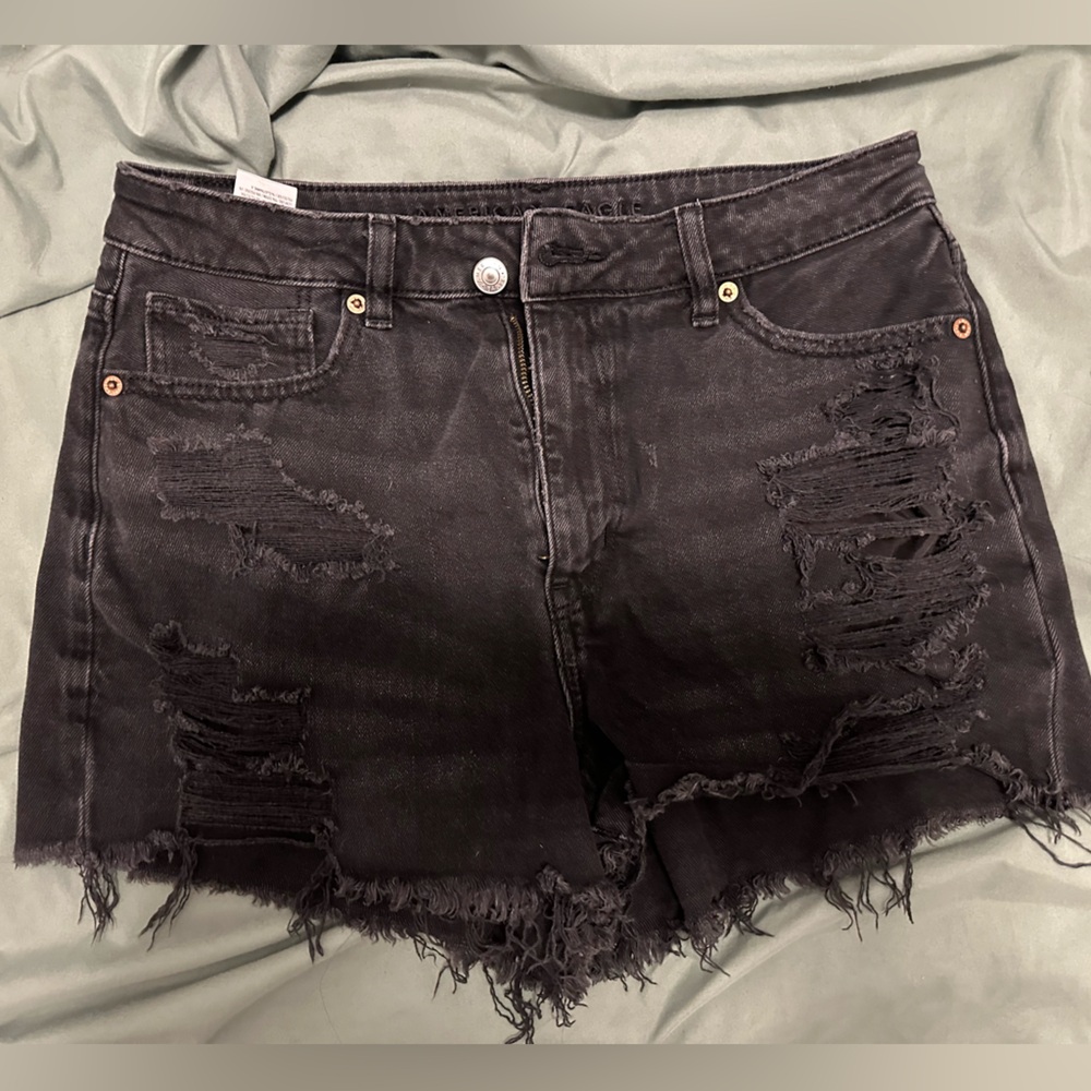 American Eagle Outfitters Black Denim Shorts